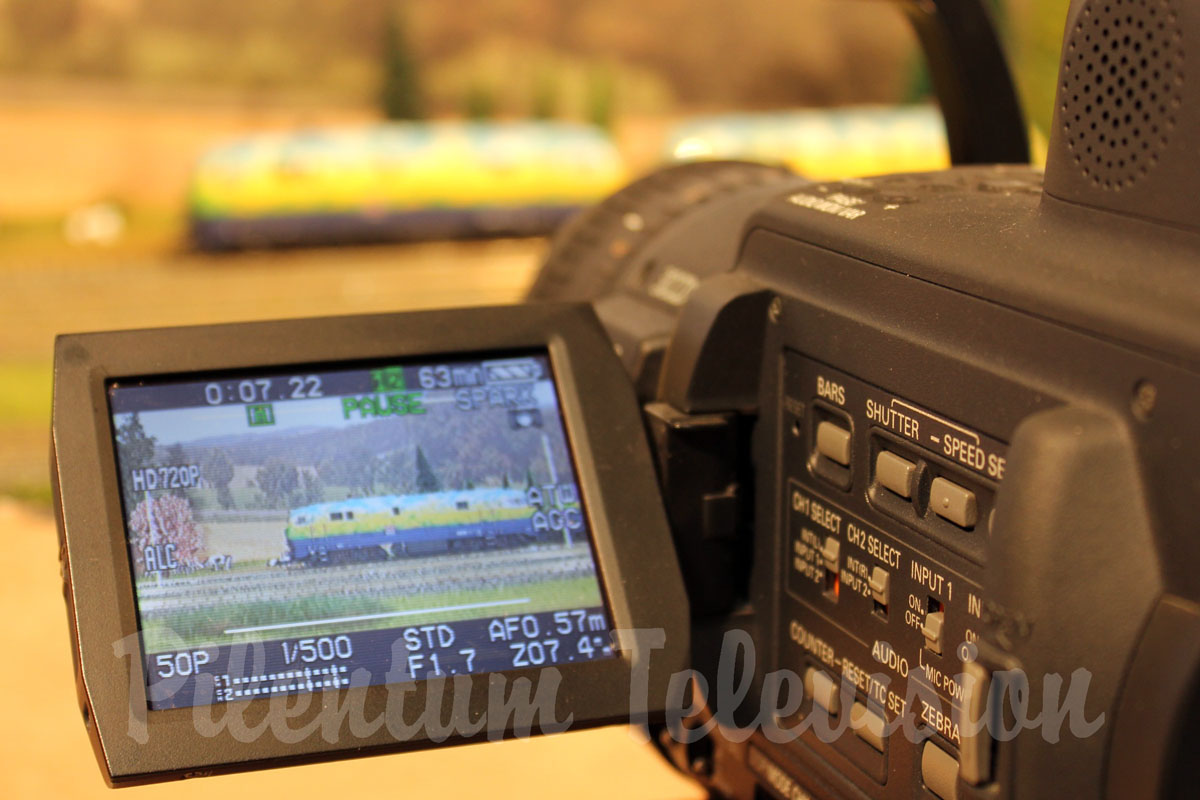 Filming model trains with the Panasonic HVX 200