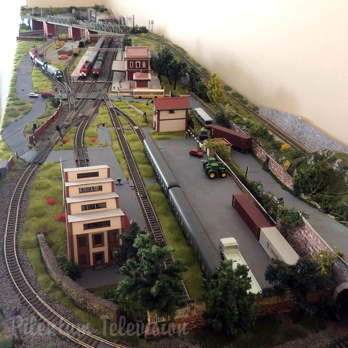 Model Train Layout - Overall View