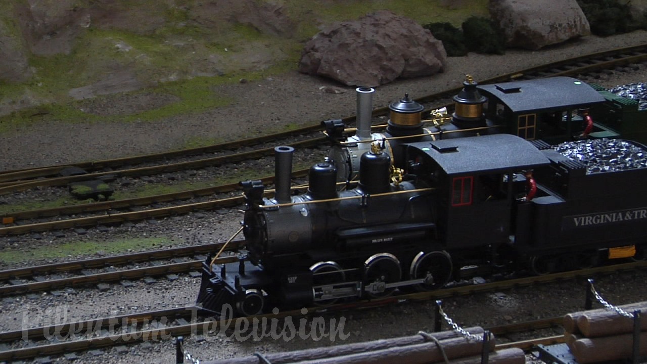 Amazing G Scale Model Railway Layout with US Trains