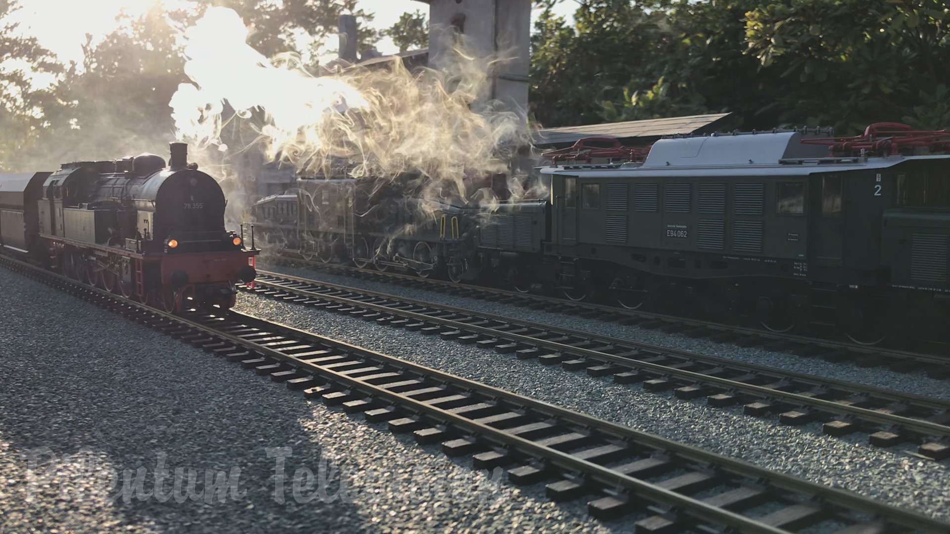 Modelismo Ferroviario Chile: Garden Railway Layout Tour - Steam Locomotive and Diesel Trains Galore