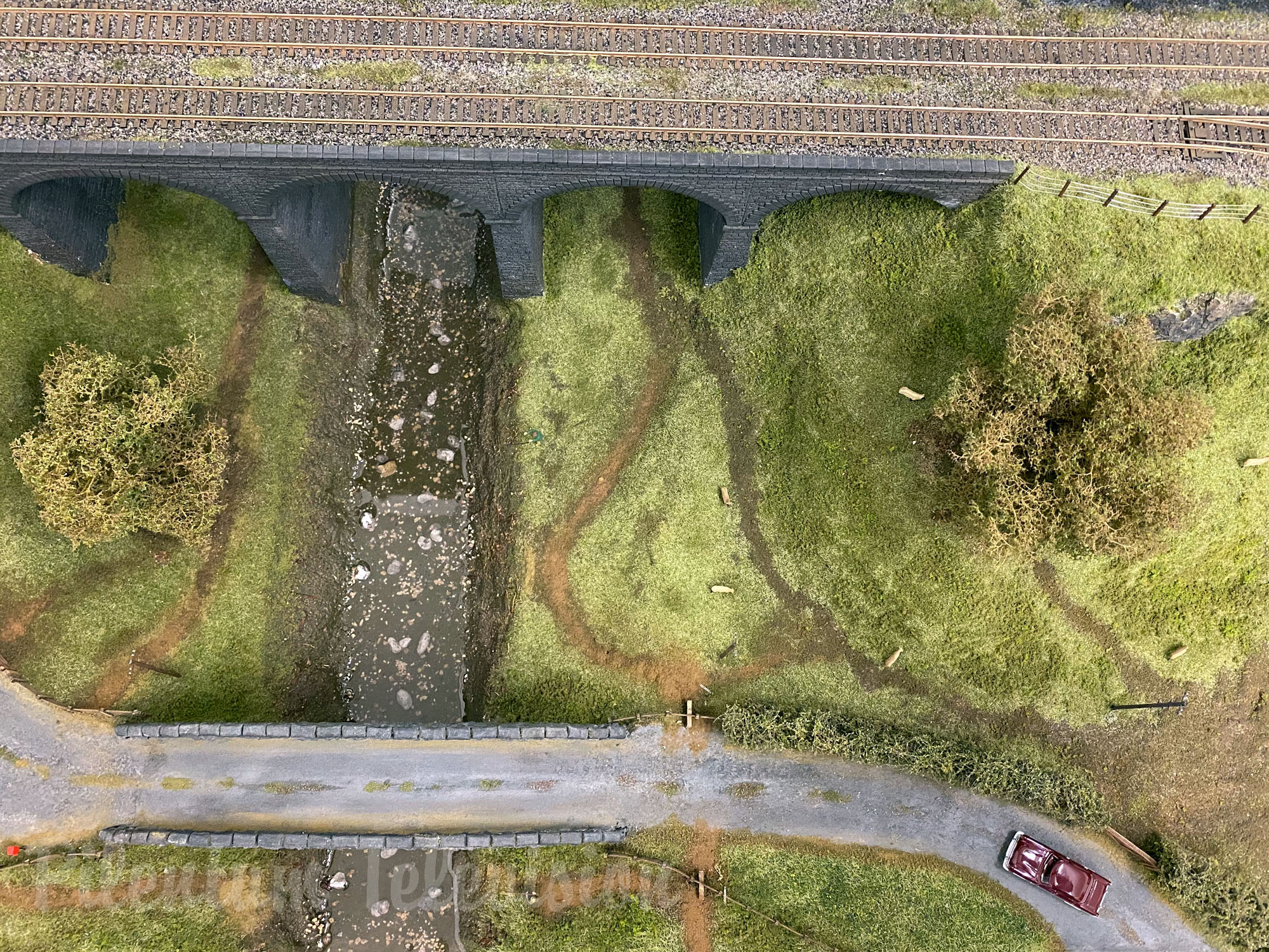 Great Landscape Modelling on British South Hams Model Railway Layout in OO Gauge