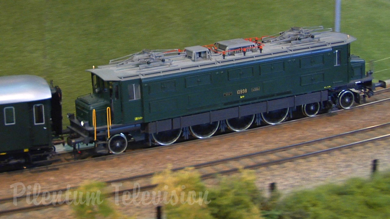Largest Model Railway Layout of Switzerland in O Scale with Cab Ride