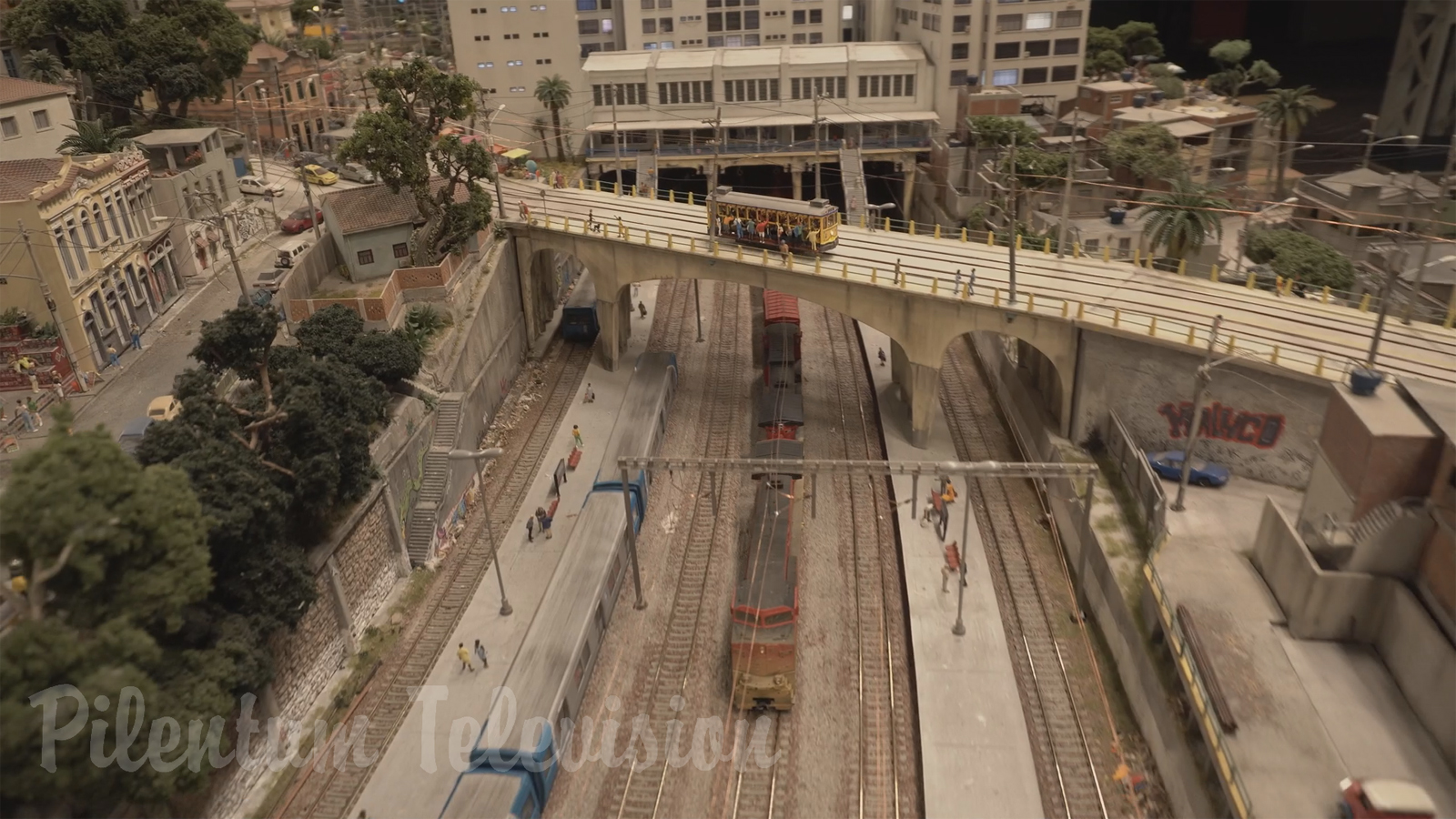 Maquete de trem do Rio de Janeiro - Model train diorama and model railway scenery of Brazil