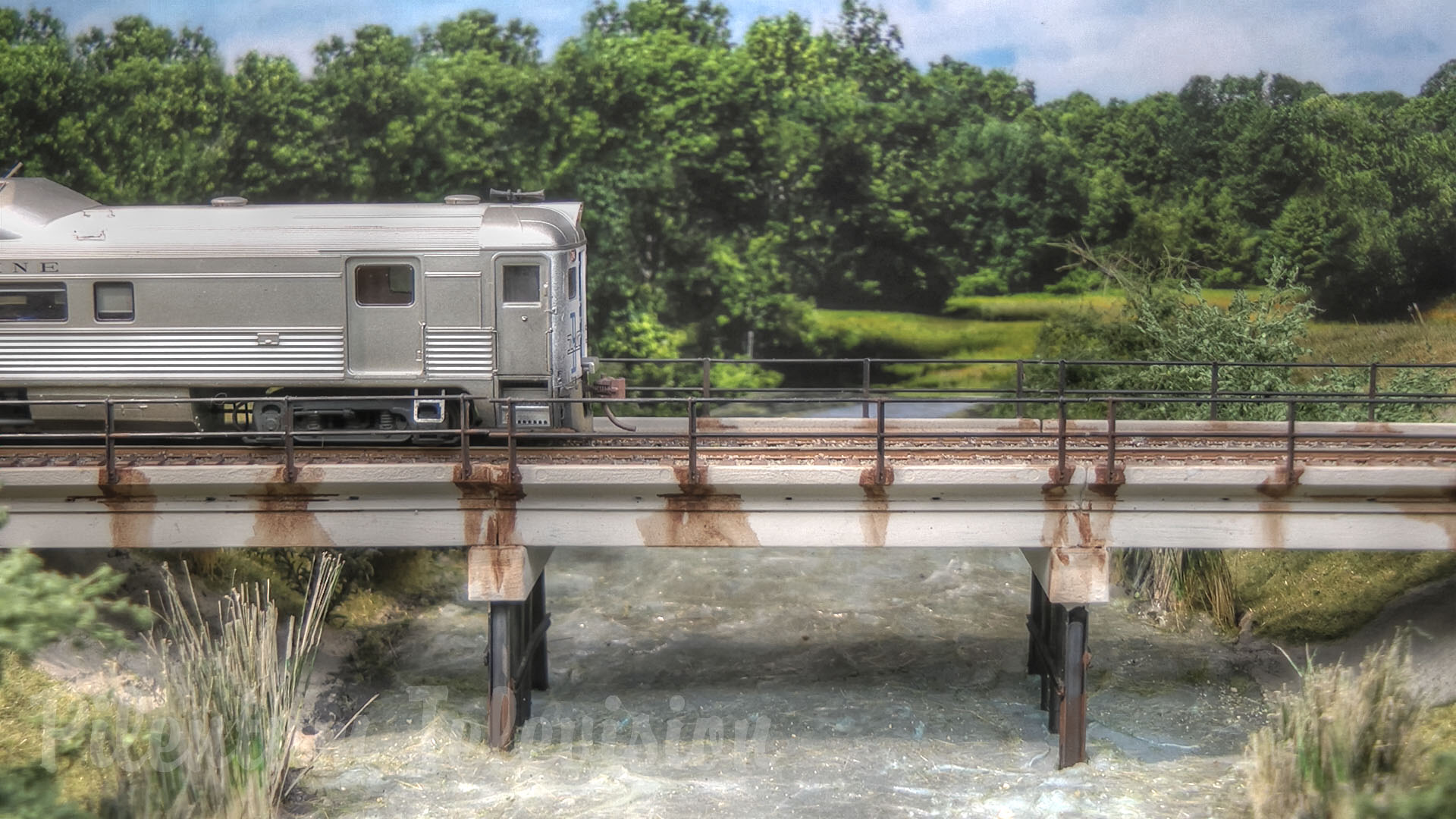 Model Railroad HO Scale Cold Water Junction by Gerrit Schoenmaker - Model Train Layout and Budd RDC (Rail Diesel Cars)