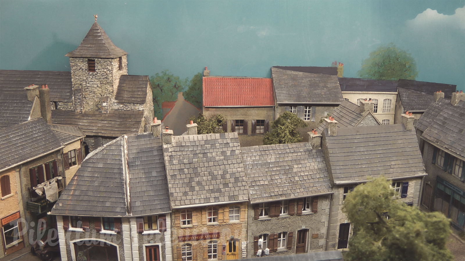 Model Railway - French Village Where Everyone Would Like To Live Due To The Steam Locomotive