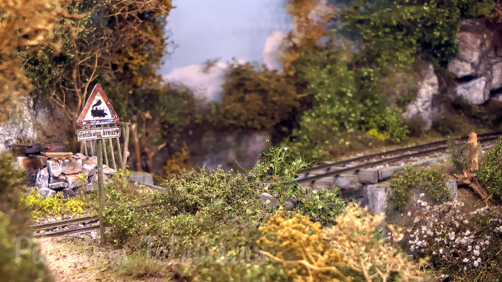 One of the most beautiful model train layouts of field railways - 1/35 diorama of trench railways