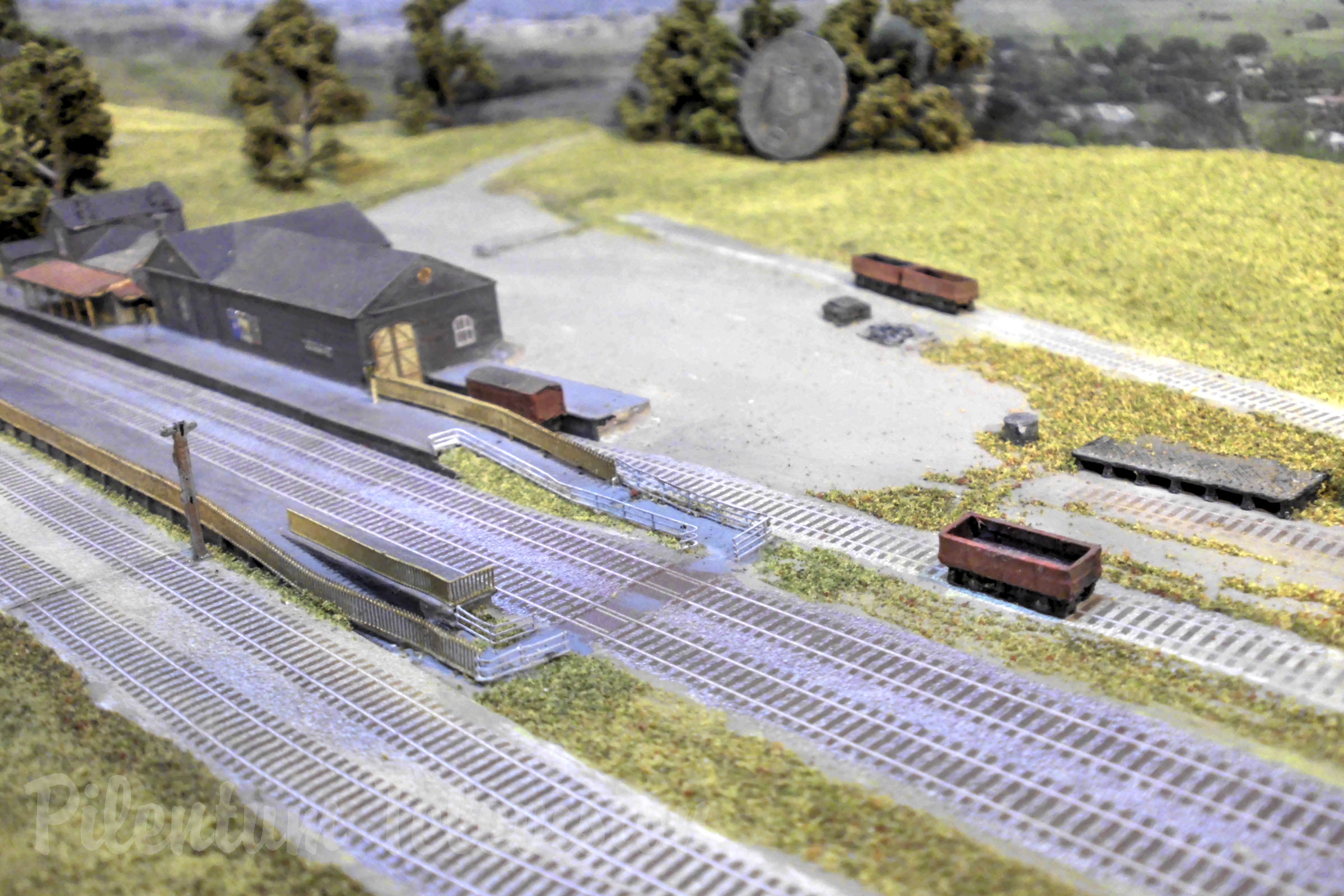 One of the Smallest T Gauge Model Railway Layouts with Self-Propelled Model Trains by Martin Kaselis