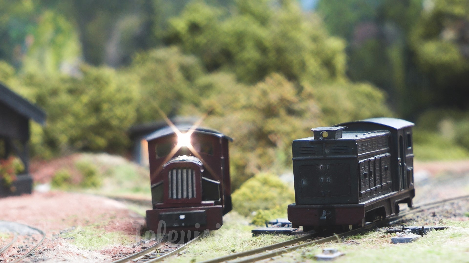Rubber-Tired Trains on a French Field Railway Layout - Rail Bus and Rail Lorry (Model Railroading)